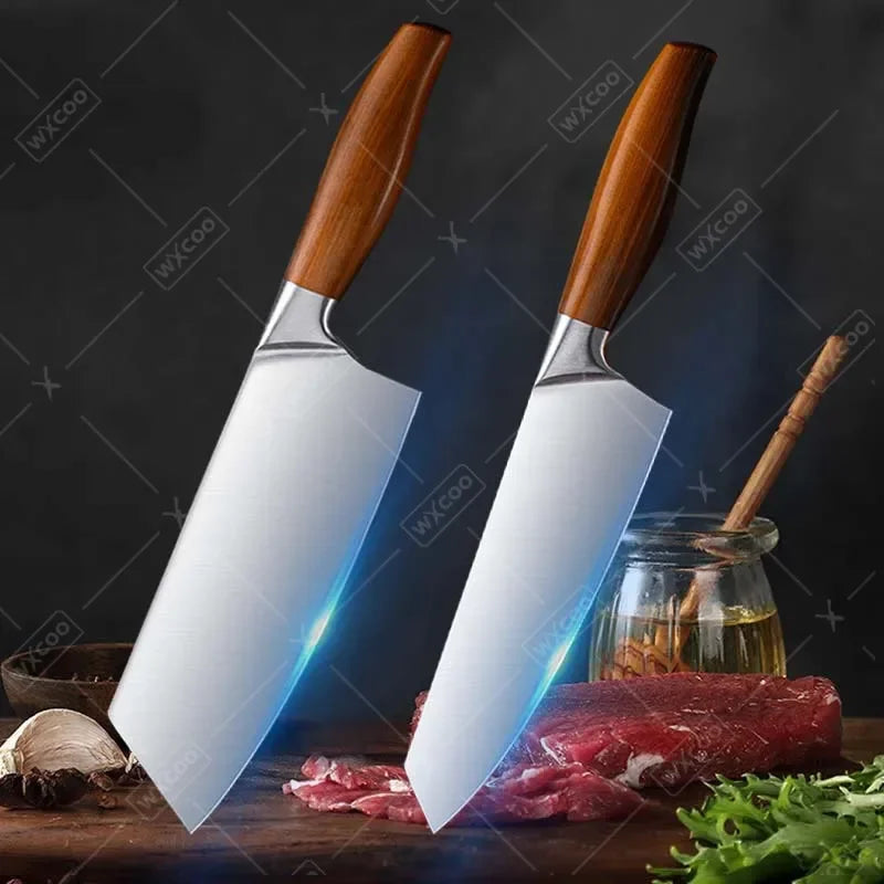 4 Pcs, Set Chef Knife, Multipurpose use Meat Cutting Pig Fish Killing Knife Vegetable Fruit Cutter